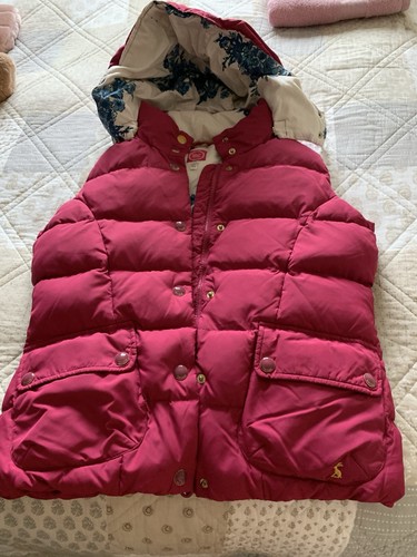 Ladies joules pink gilet - pink, size