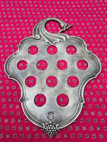 Beautiful pewter shots tray - pewter,