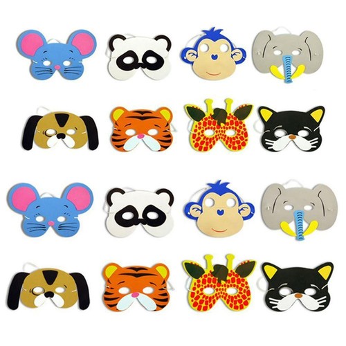 Foam animal mask kids party - ,