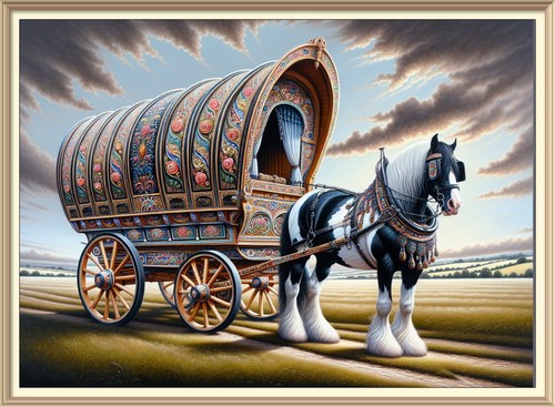 7x5 art print gypsy tinker - print,