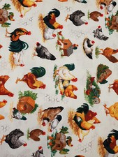 Chicken fabric UK fat quarter