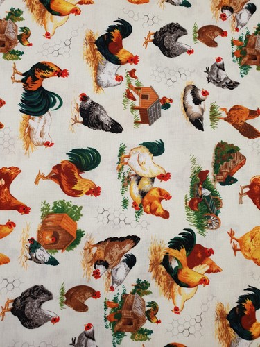 Chicken fabric fat quarter - fabric,