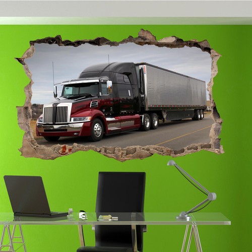 Highway mucle truck lorry wall - lorry,