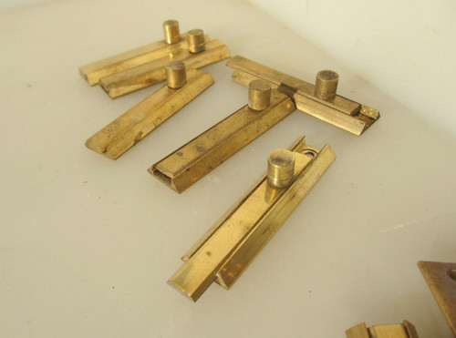 Vintage brass door - brass,