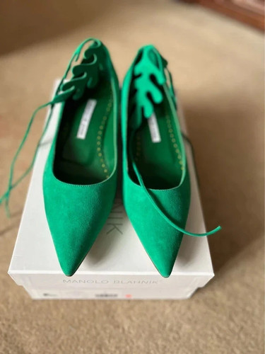 Manolo blahnik florette suede - manolo,