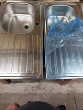  2 Brand New Stainless Steel Kitchen Sinks, READ DESCRIPTION