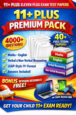 Plus eleven exam test - 11+,