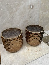 Gold Glaze Ceramic Flower Pot