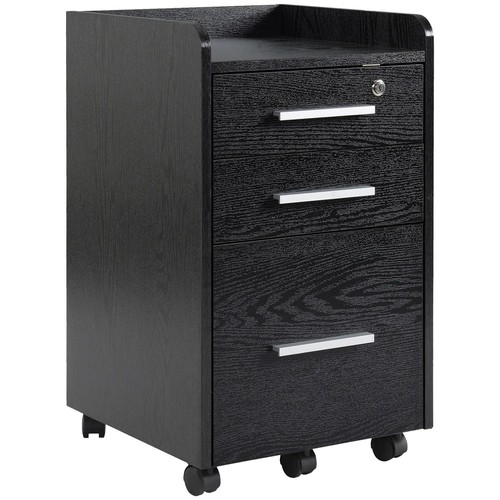 Homcom drawer mobile filing - homcom, 3
