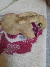 Antique Early Rabbit Bunny Shoe Button Eyes Collectors Item