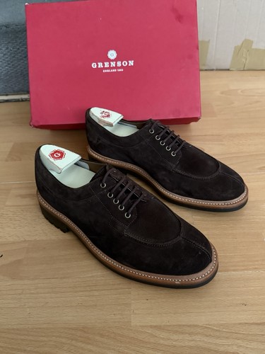 Grenson percy chocolate - percy, suede
