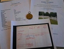 WW1 Victory Medal, Pte Lumley