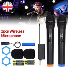 2x Wireless Microphone UHF