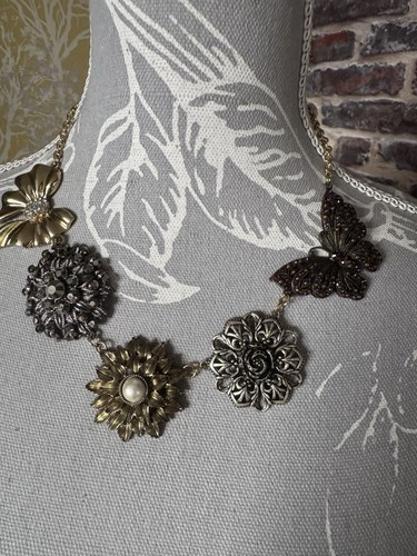 Zara statement floral metal - zara,