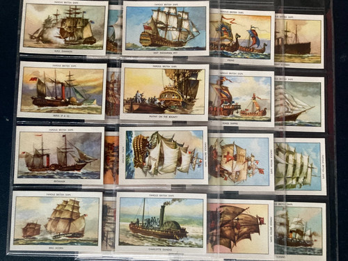 Cigarette cards famous british - cards,