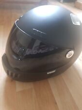Streetfighter motorcycle helmet Matt Black (Medium 58cm) + Spare Clear Visor