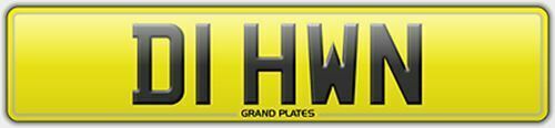 Dawn number plate great reg - plate, d1
