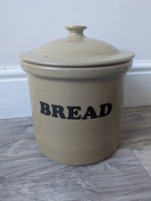 Pearsons Of Chesterfield Stoneware Bread Jar Vintage Farmhouse 