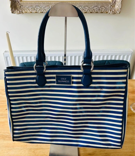 Lulu guinness blue - and, white