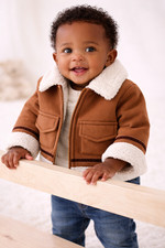 Jacket Baby Boy Sherpa Lined