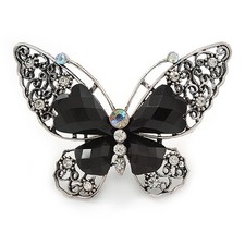 Large Clear Crystal, Black