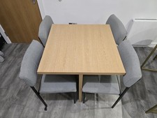 Dining Table and 4 Chairs Set
