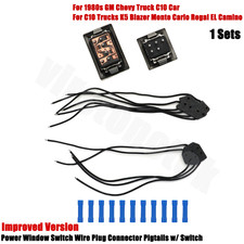Power Window Wire Pigtail Connector W/ Switch For 1980s GM C10 Improved Version