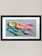 Colorful acrylic paint on