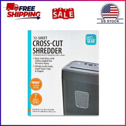 Pen gear sheet cross cut - 12-sheet, cross-cut