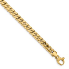 14k Men's Polished Curb