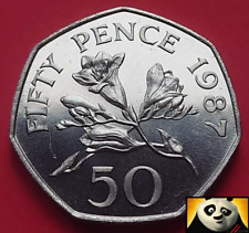1987 Scarce GUERNSEY 50p Fifty