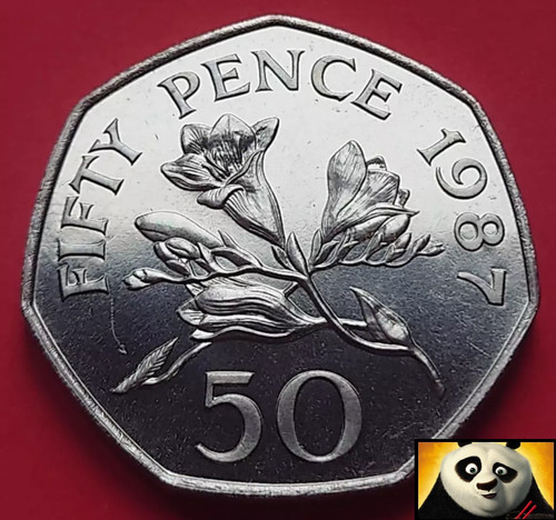 1987 scarce guernsey 50p fifty - scarce,