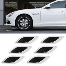 6pcs Chrome Car Fender Engine