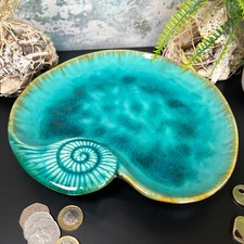 Shell Trinket Dish Blue