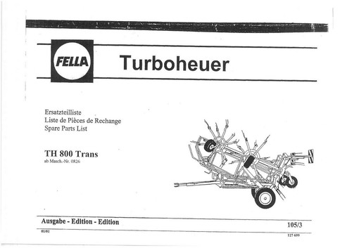 Fella hay rake ts800 - fella,