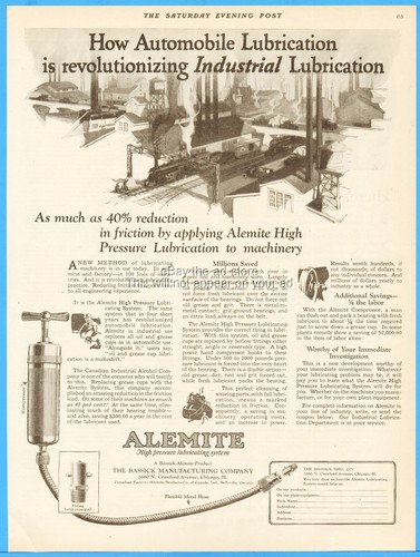 1923 alemite lubrication - 1923,