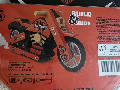 Harley davidson branded wooden - branded,