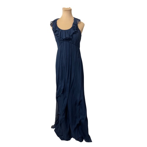 Amsale silk ruffle - silk, maxi
