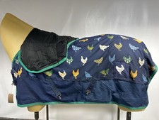 Used 5’9 Shires 100g Turnout Horse Rug Fixed Hood #B717