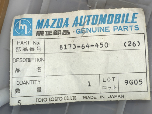 Genuine mazda parts - mazda,