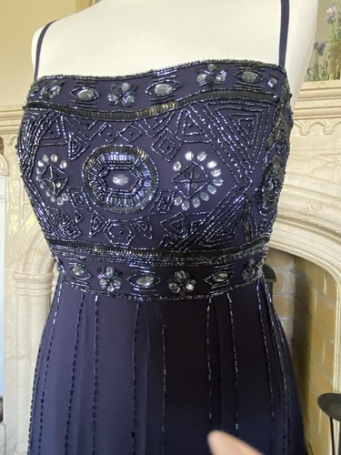 Navy beaded dress john - navy,