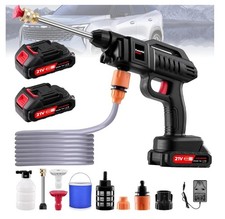 MULTIPURPOSE CORDLESS JET WASH HIGH PRESSURE WASHER KIT 40 MINUTES BATTERY LIFE