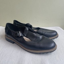 Clarks Black Leather Griffin Mia Mary Jane Shoes Size 39 UK 6