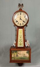 Antique New Haven Banjo Wall Clock c1910