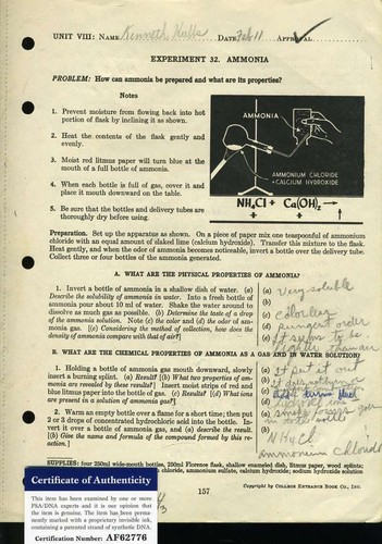 Ken hubbs psa dna autograph - psa,