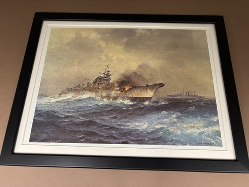 Sinking the bismark framed - sinking,