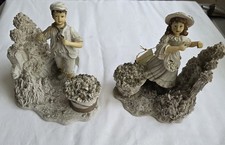 2 x Regency Fine Arts figurines : "Raspberry" Picking . 