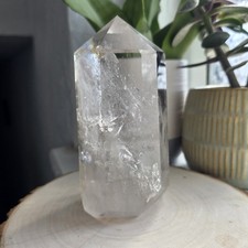 Large Clear Quartz Tower, Crystal Point