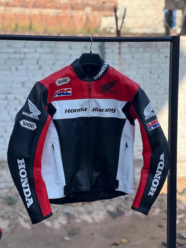 Honda racing motorbike - motorbike, leather