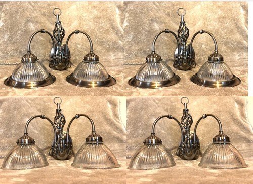 Pair vintage arm wall light - 2,